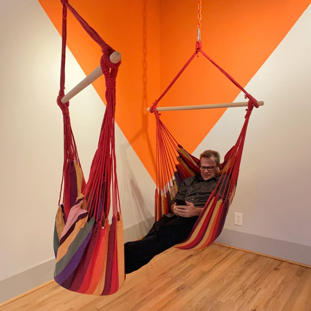 FireWorks Coworking Chill Spot Hammock Comfortability