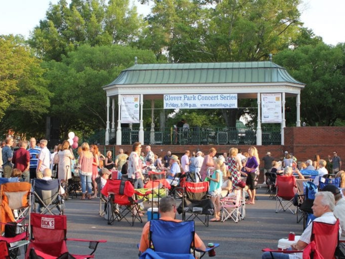 A photo of Glover park Marietta ga enchanted with live music